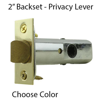 PRIVACY LEVER LATCH, 2" BACKSET, 5/16" HUB - 48145203